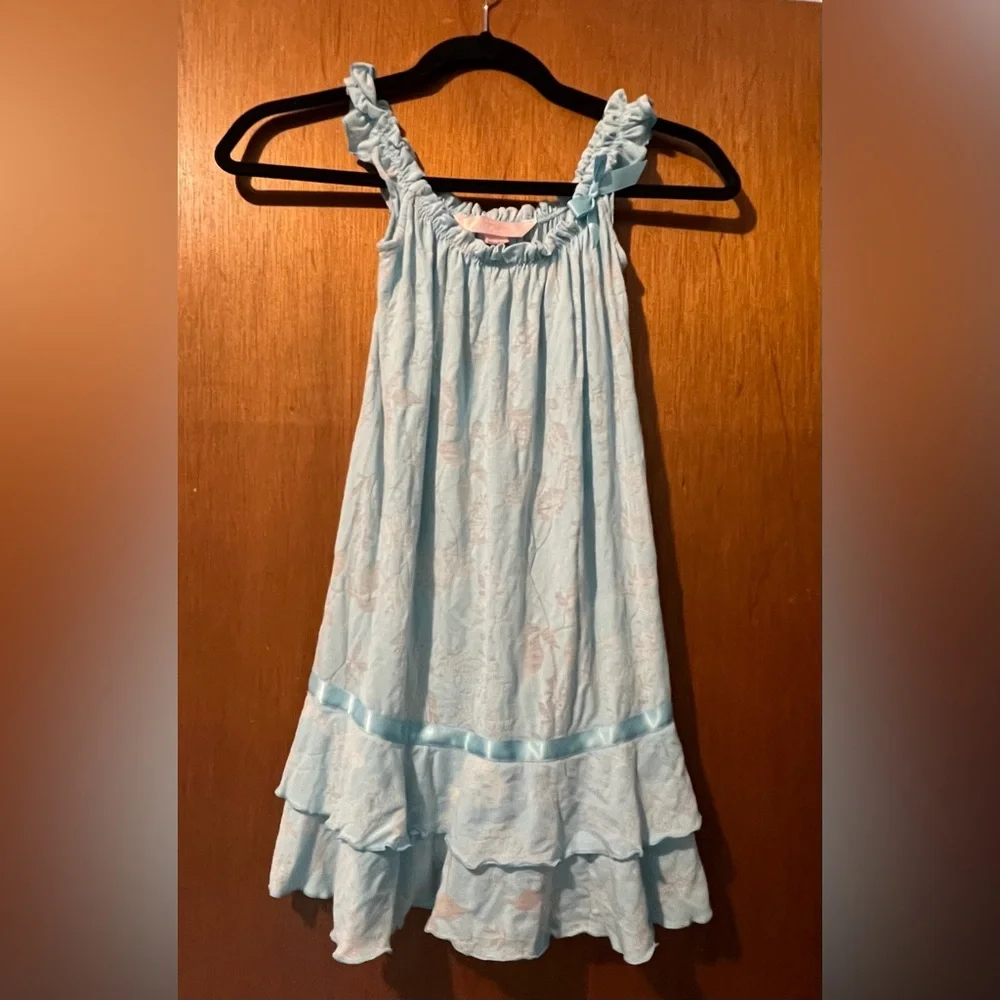 Victoria’s Secret Angels Y2K Blue Floral Babydoll Nightgown Size XS with Ruffle - Picture 1 of 8